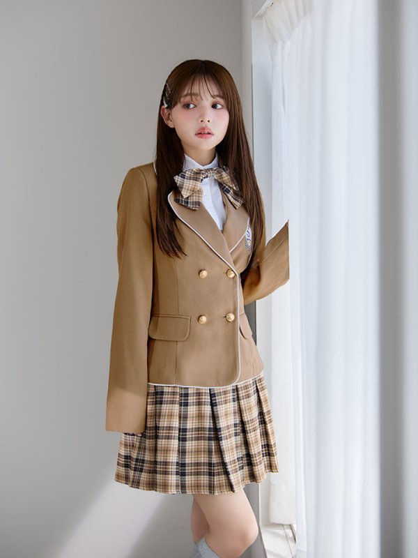 画像6: 【即日発送】【送料無料！】【ハロウィン】韓国JK制服ガール【コスプレ5点セット】【XS-XLサイズ/1カラー】[OF04] (6)