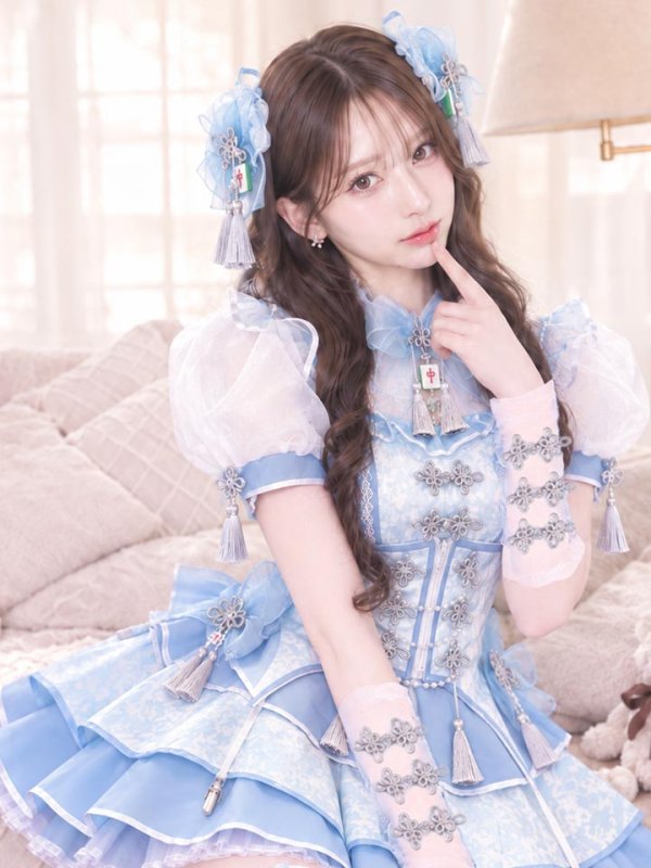 画像6: 【即日発送】【送料無料！】キャンディシェル麻雀チャイナ【マリームーン】【ハロウィンコスプレ10点セット】【SM-MLサイズ/4カラー】[HC03] (6)