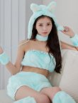 画像10: 【即日発送】【ハロウィン】パステルもこもこバニー【コスプレ7点セット】【フリーサイズ/6カラー】[OF03] (10)