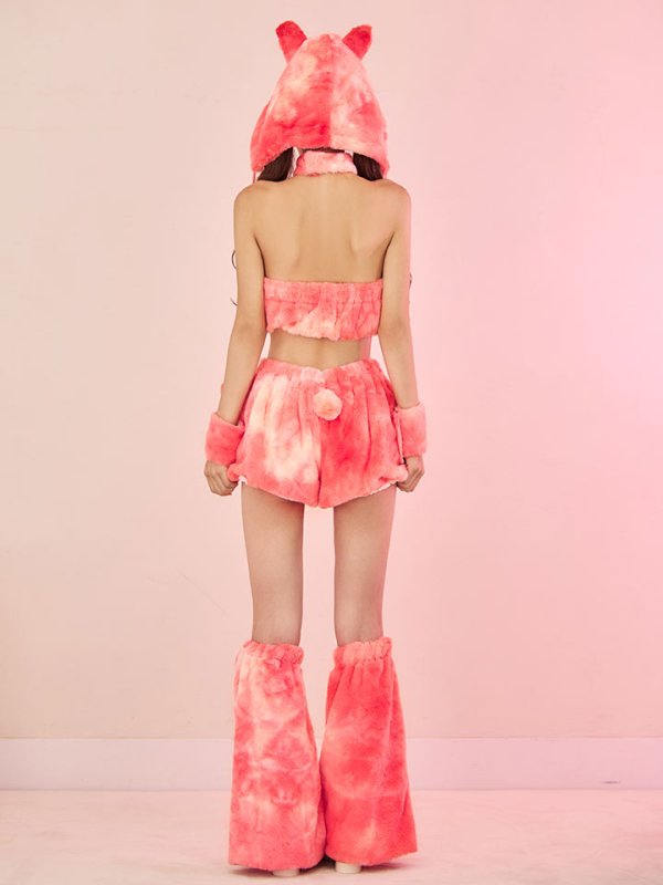 画像19: 【即日発送】【ハロウィン】パステルもこもこバニー【コスプレ7点セット】【フリーサイズ/6カラー】[HC03] (19)