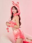 画像7: 【予約 / 9月下旬発送予定】【送料無料！】【ハロウィン】パステルもこもこバニー【コスプレ7点セット】【フリーサイズ/6カラー】[OF03] (7)