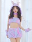 画像27: 【即日発送】【ハロウィン】パステルもこもこバニー【コスプレ7点セット】【フリーサイズ/6カラー】[OF03] (27)
