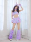 画像22: 【即日発送】【ハロウィン】パステルもこもこバニー【コスプレ7点セット】【フリーサイズ/6カラー】[OF03] (22)