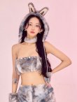 画像4: 【即日発送】【ハロウィン】パステルもこもこバニー【コスプレ7点セット】【フリーサイズ/6カラー】[OF03] (4)