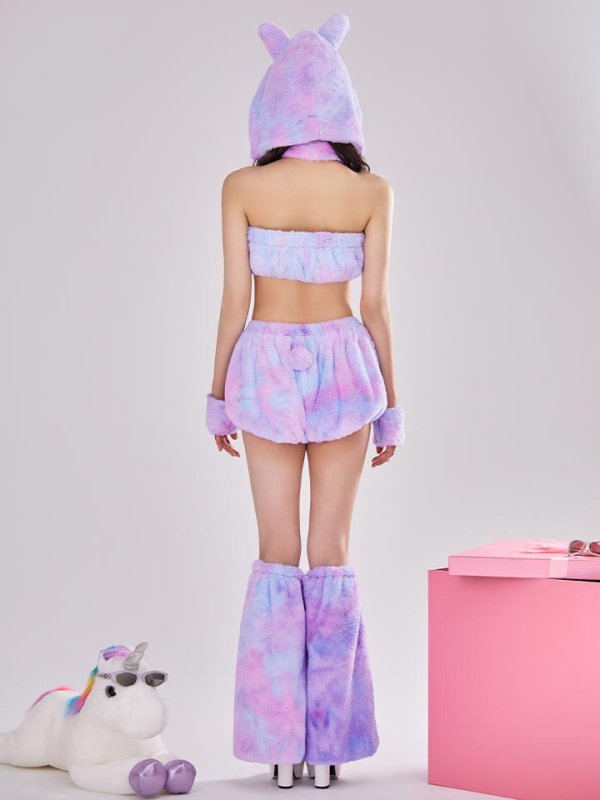 画像11: 【即日発送】【ハロウィン】パステルもこもこバニー【コスプレ7点セット】【フリーサイズ/6カラー】[HC03] (11)