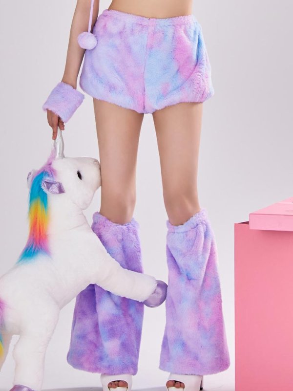 画像13: 【即日発送】【ハロウィン】パステルもこもこバニー【コスプレ7点セット】【フリーサイズ/6カラー】[HC03] (13)