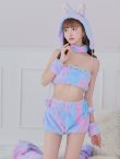 画像10: 【即日発送】【ハロウィン】パステルもこもこバニー【コスプレ7点セット】【フリーサイズ/6カラー】[OF03] (10)