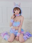 画像5: 【予約 / 9月下旬発送予定】【送料無料！】【ハロウィン】パステルもこもこバニー【コスプレ7点セット】【フリーサイズ/6カラー】[OF03] (5)