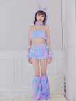 画像4: 【即日発送】【ハロウィン】パステルもこもこバニー【コスプレ7点セット】【フリーサイズ/6カラー】[OF03] (4)
