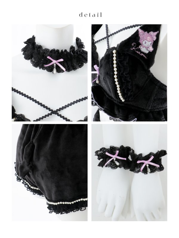 画像26: 【即日発送】【サンリオ】クロミランジェリーセットアップルームウェア【S-L/1カラー】[OF03] (26)