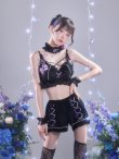 画像4: 【即日発送】【サンリオ】クロミランジェリーセットアップルームウェア【S-L/1カラー】[HC02]ゆりにゃ着用 (4)