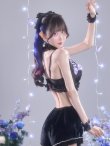 画像13: 【即日発送】【サンリオ】クロミランジェリーセットアップルームウェア【S-L/1カラー】[HC02]ゆりにゃ着用 (13)