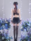 画像14: 【即日発送】【サンリオ】クロミランジェリーセットアップルームウェア【S-L/1カラー】[HC02]ゆりにゃ着用 (14)