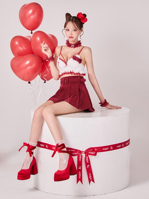 画像7: 【即日発送】【サンリオ】ハローキティランジェリーセットアップルームウェア【S-L/1カラー】[OF03] (7)