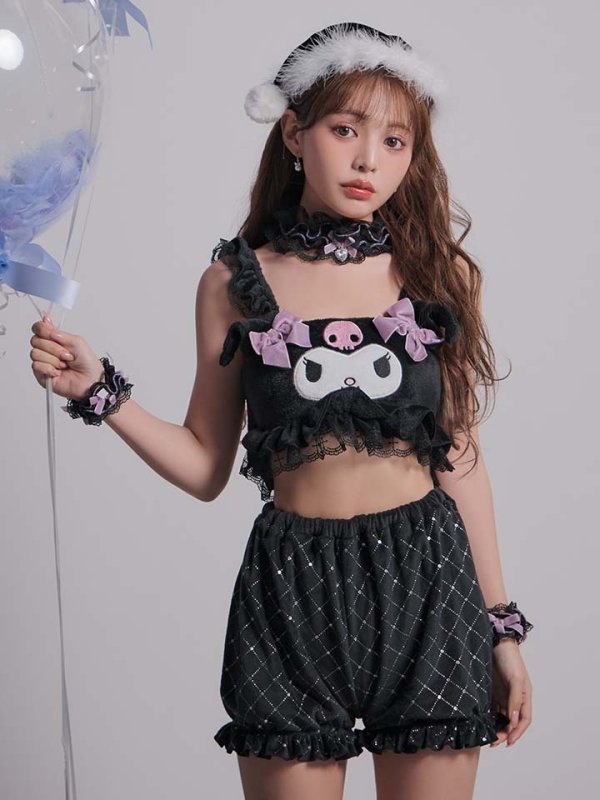 画像9: 【即日発送】【サンリオ】クロミセットアップルームウェア【S-L/1カラー】[HC02] (9)