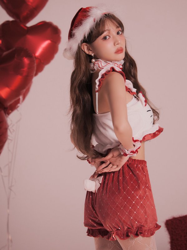 画像22: 【即日発送】【サンリオ】ハローキティキルティングセットアップルームウェア【S-L/1カラー】[HC02] (22)