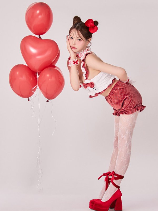 画像10: 【即日発送】【サンリオ】ハローキティキルティングセットアップルームウェア【S-L/1カラー】[OF03] (10)