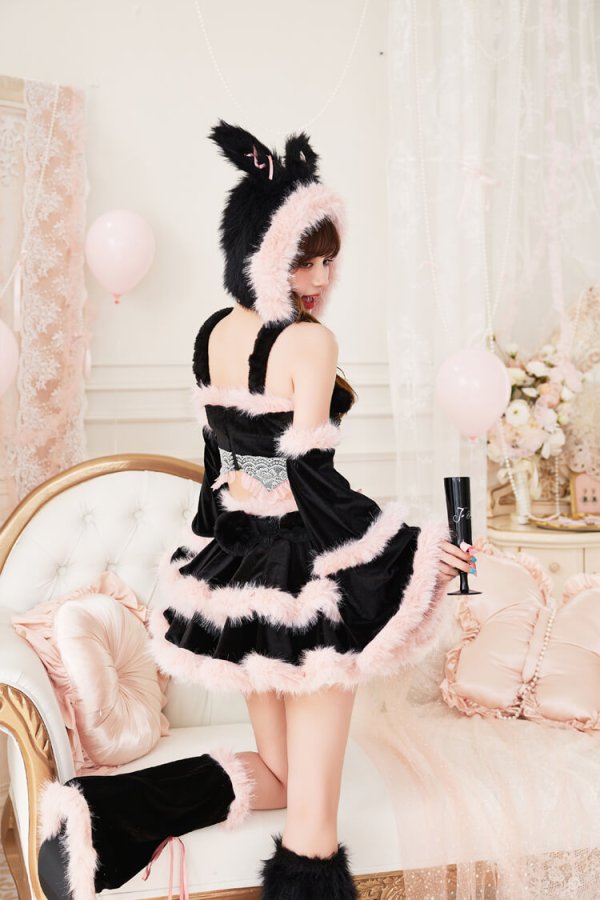 画像6: 【一部予約商品/10月上旬発送予定】【即日発送】【ハロウィンコスプレ10点セット】クロスシェリーファーバニー【Malymoon/マリームーン】【SM,MLサイズ/2カラー】 (6)