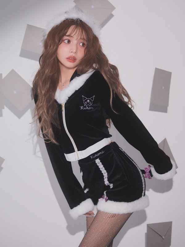 画像2: 【即日発送】【サンリオ】クロミ3wayセットアップルームウェア【4点セット】【S-L/1カラー】[HC02] (2)