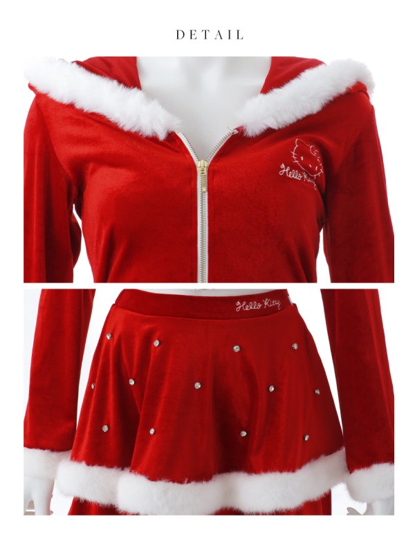 画像21: 【即日発送】【サンリオ】ハローキティ3wayセットアップルームウェア【4点セット】【S-L/1カラー】[OF03] (21)