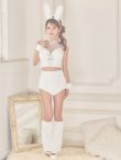 画像1: 【送料無料！】【ハロウィン】ふわもこリボンバニーコスプレ【コスプレ6点SET】【XS-Mサイズ】【予約/9月下旬発送予定】[OF03]あずもか着用 (1)