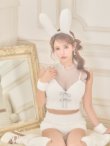 画像8: 【送料無料！】【ハロウィン】ふわもこリボンバニーコスプレ【コスプレ6点SET】【XS-Mサイズ】【予約/9月下旬発送予定】[OF03]あずもか着用 (8)