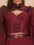 画像21: 【送料無料！】【ハロウィン】ゴシックテイストオフショル洋風メイドコスプレ / ケープ長袖リボンデビルコスプレ[OF03] (21)