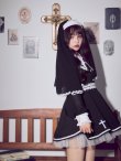 画像3: 【送料無料！】【ハロウィン】ゴシックシスターフレアスカートコスプレ【コスプレ3点SET】【S-XLサイズ】[OF03]吉木千沙都（ちぃぽぽ）着用 (3)