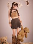 画像15: 【送料無料！】【ハロウィン】もこもこベアプリーツセットアップ【コスプレ6点SET】【XS-Mサイズ】【予約/9月下旬発送予定】[OF03]吉木千沙都（ちぃぽぽ）着用 (15)