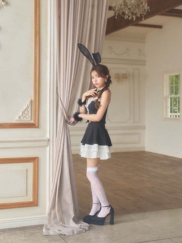 画像10: 【即日発送】【送料無料！】【ハロウィン】クラシカルバニーセットアップ【コスプレ7点SET】【XS-Mサイズ】[OF04] (10)