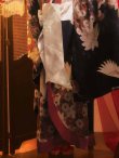 画像14: 【即日発送】【ハロウィン】鶴花柄花魁ワンピース【コスプレ2点SET】【S-Lサイズ】[OF04]ゆりにゃ着用 (14)