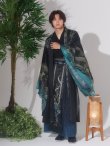 画像1: 【ハロウィン】黒緑グラデーション漢服【コスプレ3点SET】【L-XLサイズ】[OF03]今井暖大着用 (1)