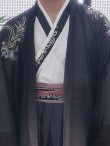 画像6: 【ハロウィン】グレーホワイトグラデーション漢服【コスプレ3点SET】【L-XLサイズ】[OF03]今井暖大着用 (6)