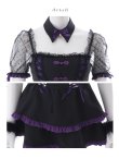 画像9: 【即日発送】【送料無料！】【ハロウィン】レースアップリボンキャットコスプレ【コスプレ6点SET】【Sサイズ/3カラー】[OF04] (9)