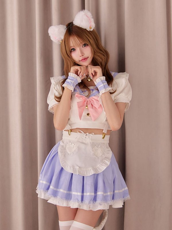 画像10: 【即日発送】キャンディテールセーラーキャット【マリームーン】【ハロウィンコスプレ9点セット】【フリーサイズ/3カラー】[HC03] (10)