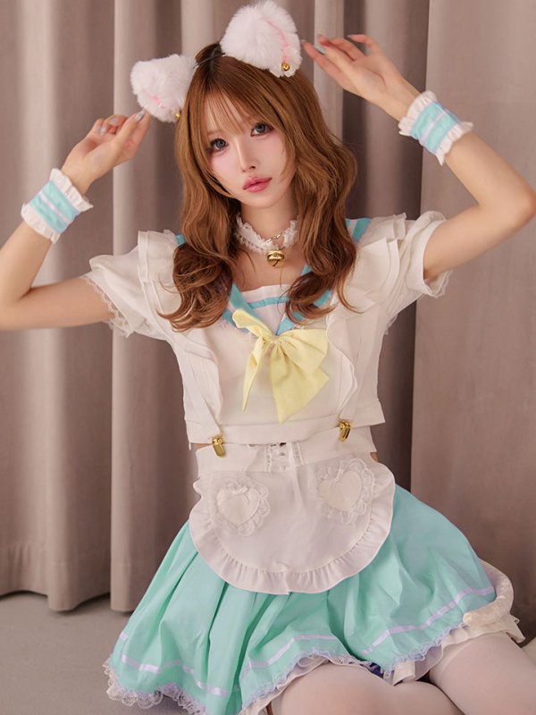 画像4: 【即日発送】キャンディテールセーラーキャット【マリームーン】【ハロウィンコスプレ9点セット】【フリーサイズ/3カラー】[HC03] (4)