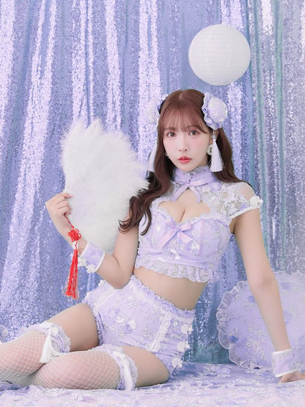 画像23: 【ハロウィン】【sugar nine×マリームーンコラボ】 マリームーンコラボセットアップチャイナ 【コスプレ5点セット】 【XS-Mサイズ/4カラー】[HC03] (23)