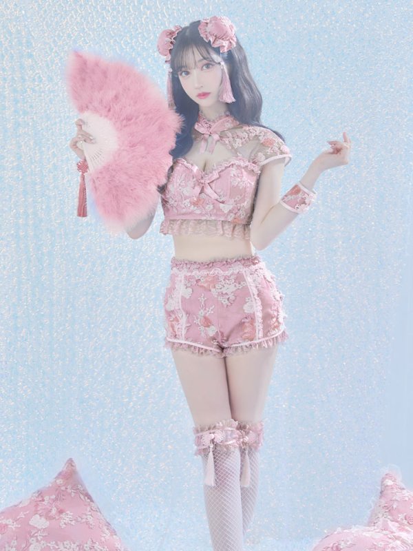 画像23: 【ハロウィン】【sugar nine×マリームーンコラボ】 マリームーンコラボセットアップチャイナ 【コスプレ5点セット】 【XS-Mサイズ/4カラー】[OF04] (23)