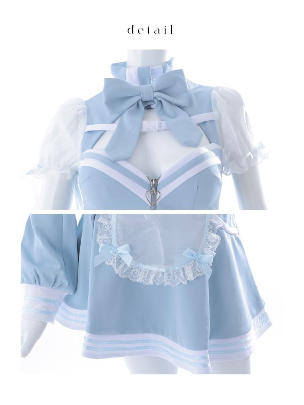 画像19: 【即日発送！】【sugar nine×マリームーンコラボ】 【ハロウィン】マリームーンコラボジャージメイド 【コスプレ8点セット】 【XS-Lサイズ/2カラー】[OF04] (19)