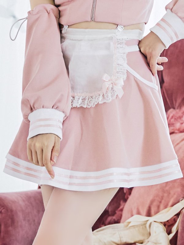 画像13: 【即日発送！】【sugar nine×マリームーンコラボ】 【ハロウィン】マリームーンコラボジャージメイド 【コスプレ8点セット】 【XS-Lサイズ/2カラー】[OF04] (13)