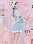 画像6: 【即日発送！】【sugar nine×マリームーンコラボ】 【ハロウィン】マリームーンコラボジャージメイド 【コスプレ8点セット】 【XS-Lサイズ/2カラー】[YMT] (6)
