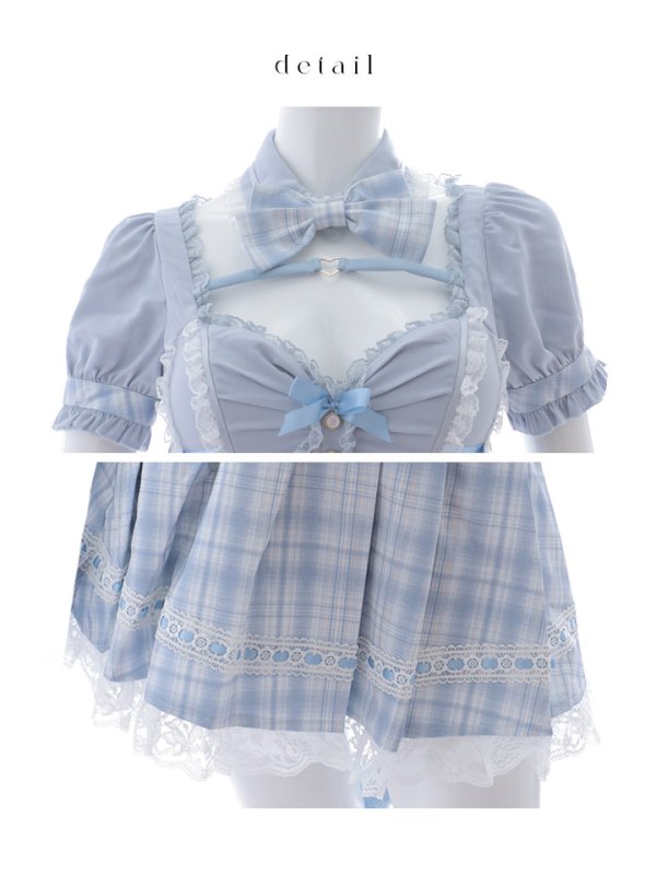 画像37: 【即日発送！】【sugar nine×マリームーンコラボ】 【ハロウィン】マリームーンコラボ制服ネコセットアップ 【コスプレ7点セット】 【XS-Lサイズ/2カラー】[OF04] (37)