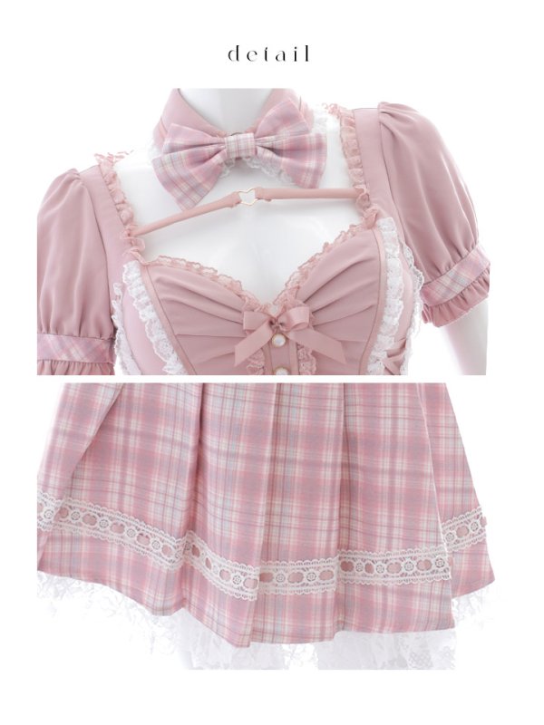 画像41: 【即日発送！】【sugar nine×マリームーンコラボ】 【ハロウィン】マリームーンコラボ制服ネコセットアップ 【コスプレ7点セット】 【XS-Lサイズ/2カラー】[OF04] (41)