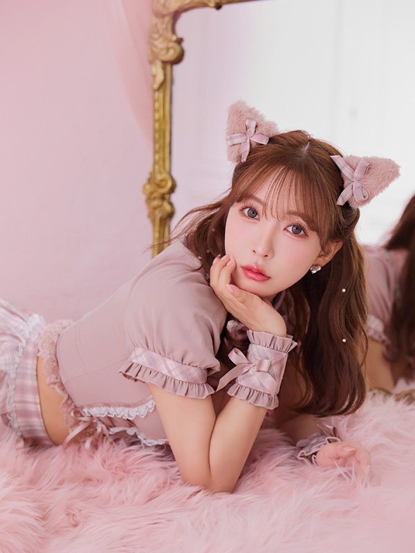 画像4: 【即日発送！】【sugar nine×マリームーンコラボ】 【ハロウィン】マリームーンコラボ制服ネコセットアップ 【コスプレ7点セット】 【XS-Lサイズ/2カラー】[OF04] (4)