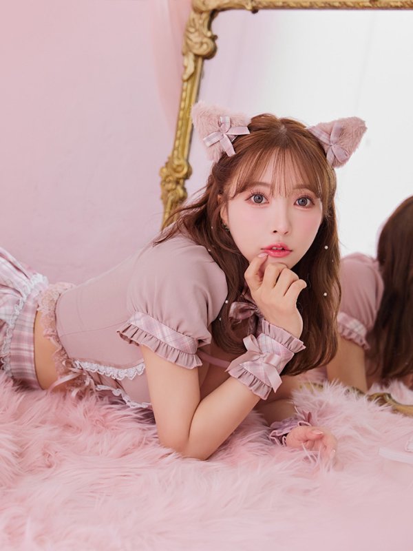 画像6: 【即日発送！】【sugar nine×マリームーンコラボ】 【ハロウィン】マリームーンコラボ制服ネコセットアップ 【コスプレ7点セット】 【XS-Lサイズ/2カラー】[OF04] (6)