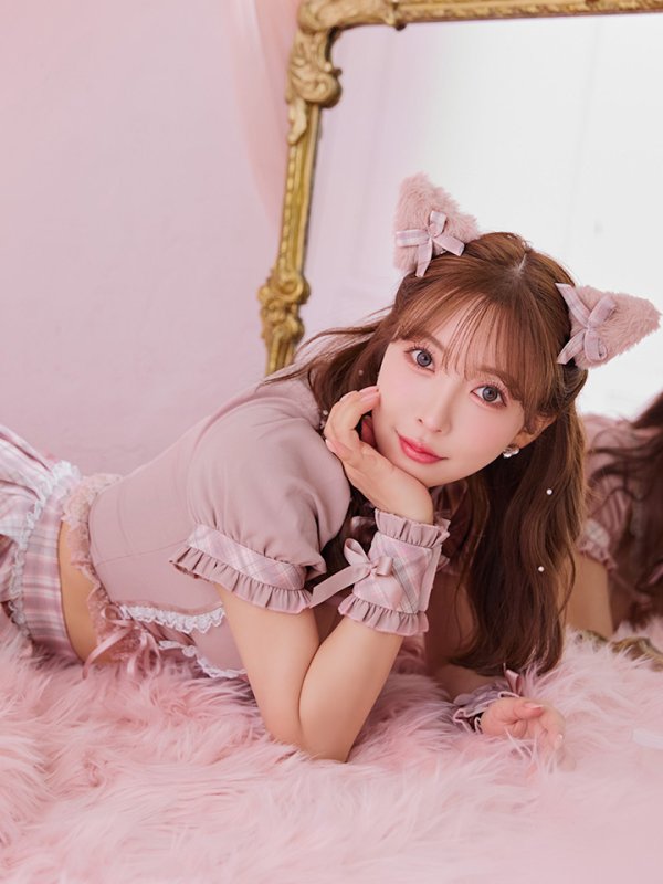 画像8: 【即日発送！】【sugar nine×マリームーンコラボ】 【ハロウィン】マリームーンコラボ制服ネコセットアップ 【コスプレ7点セット】 【XS-Lサイズ/2カラー】[OF04] (8)