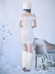 画像13: 【即日発送！】【サンタコス 3点セット】【XS-Lサイズ/3カラー】オフショルニットワンピサンタコスプレ(SLG001)(SFB001) [YMT] (13)