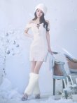 画像4: 【即日発送！】【サンタコス 3点セット】【XS-Lサイズ/3カラー】オフショルニットワンピサンタコスプレ(SLG001)(SFB001) [YMT] (4)