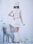 画像14: 【即日発送！】【サンタコス 4点セット】【XS-Lサイズ】ファーティペット付きニットセットアップサンタコスプレ(SLG001)(SFB001)[YMT] (14)