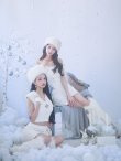 画像2: 【即日発送！】【サンタコス 4点セット】【XS-Lサイズ】ファーティペット付きニットセットアップサンタコスプレ(SLG001)(SFB001)[YMT] (2)